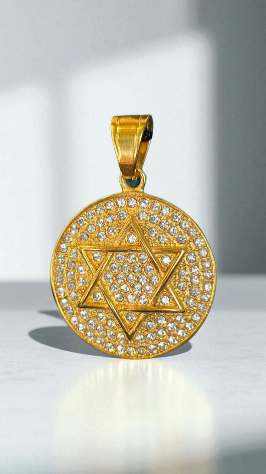 David Star Golden Pendant