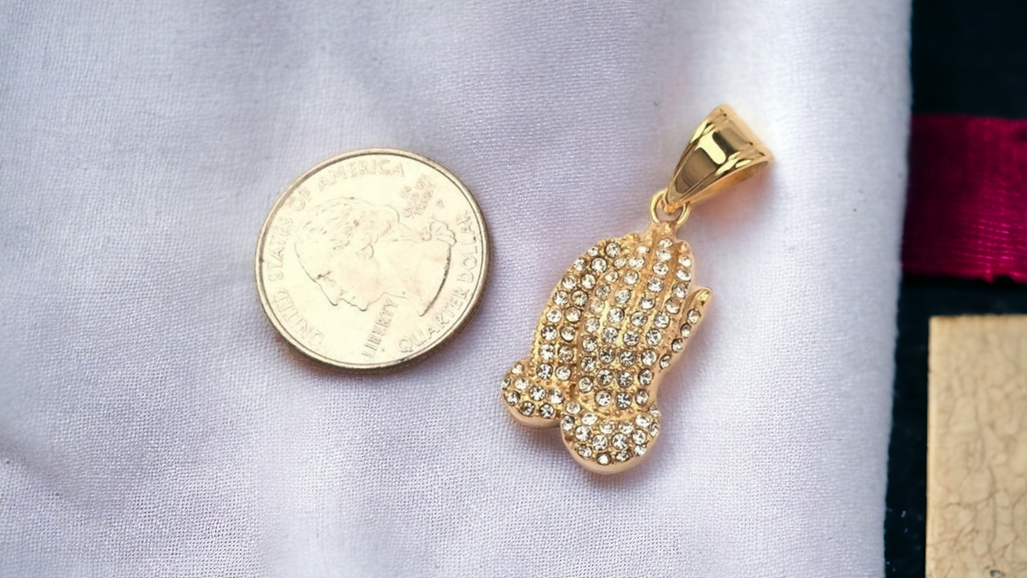 STAINLESS STEEL HANDS PENDANT