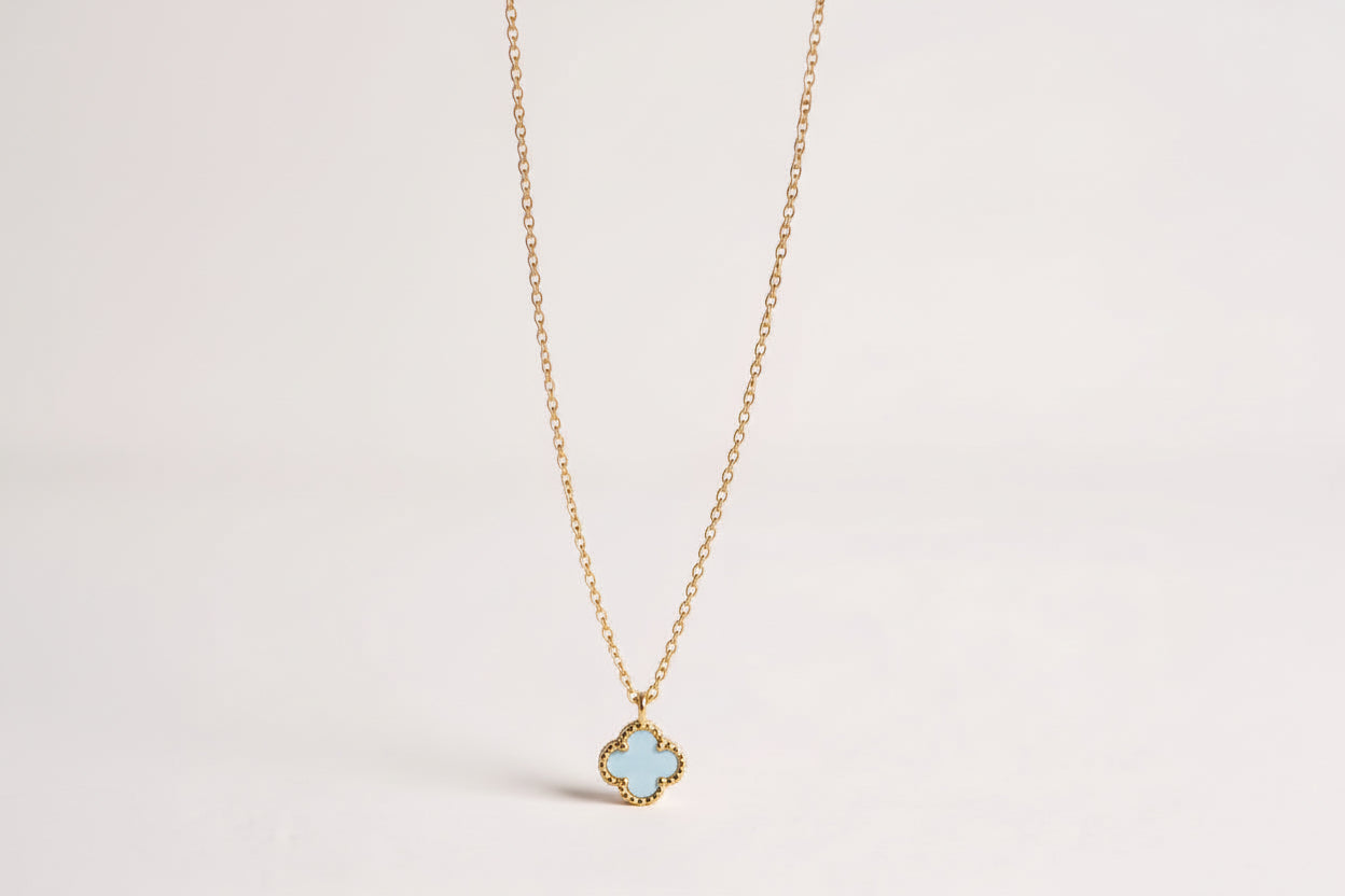 925 Sterling Silver Clover Necklace