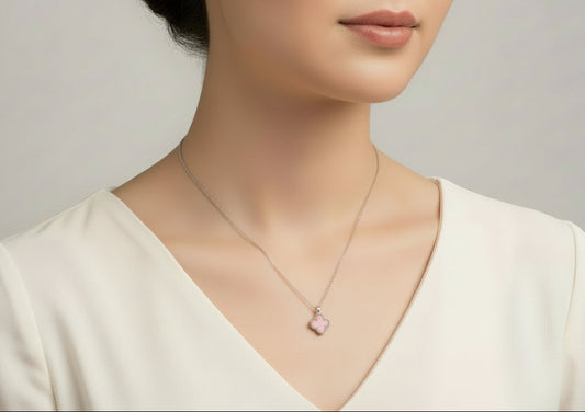 925 Sterling Silver Clover Necklace