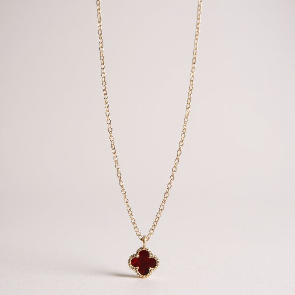 925 Sterling Silver Clover Necklace