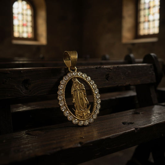Pendant, Virgin, Guadalupe.