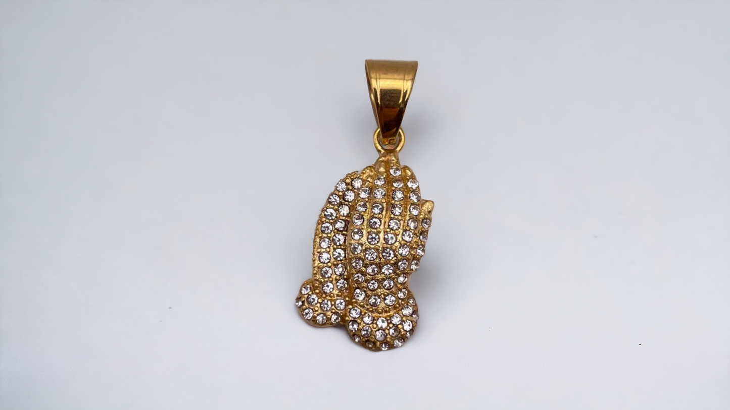 STAINLESS STEEL HANDS PENDANT