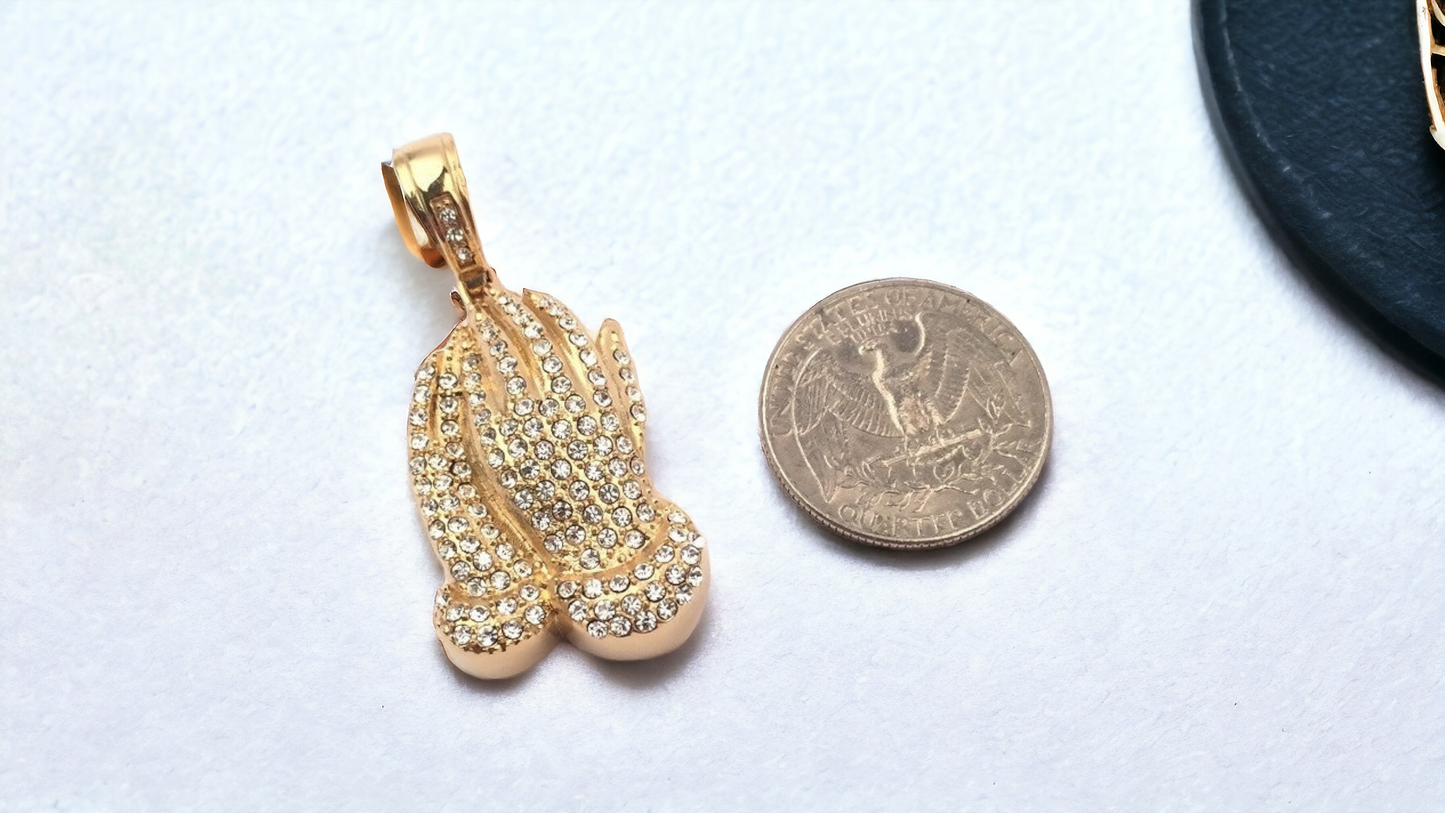 STAINLESS STEEL HANDS PENDANT